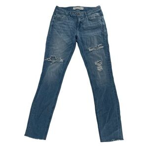 Hidden Straight Leg Distressed Jeans Size 24 Women’s